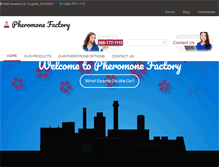 Tablet Screenshot of pheromonefactory.com